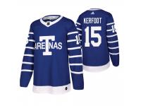 Toronto Maple Leafs Alexander Kerfoot Throwback Youth Blue Jersey