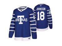 Toronto Maple Leafs Andreas Johnsson Throwback Youth Blue Jersey