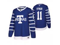 Toronto Maple Leafs Zach Hyman Throwback Youth Blue Jersey