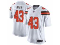 Trayone Gray Men's Cleveland Browns Nike Jersey - Game White