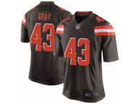 Trayone Gray Men's Cleveland Browns Nike Team Color Jersey - Game Brown