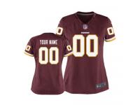 Washington Redskins Customized Women's Home Jersey - Burgundy Red Nike NFL Limited