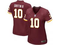 Washington Redskins Robert Griffin III Women's Home Jersey - Burgundy Red Nike NFL #10 Game