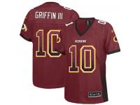Washington Redskins Robert Griffin III Women's Jersey - Burgundy Red Drift Fashion Nike NFL #10 Game