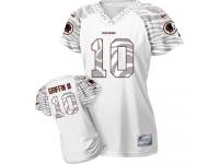 Washington Redskins Robert Griffin III Women's Jersey - White Zebra Field Flirt Nike NFL #10 Game