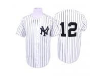 White 1996 Throwback Wade Boggs Men #12 Mitchell And Ness MLB New York Yankees Jersey