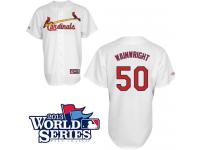 White Adam Wainwright Men #50 Majestic MLB St. Louis Cardinals 2013 World Series Cool Base Home Jersey
