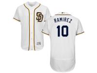 White Alexei Ramirez Men #10 Majestic MLB San Diego Padres Flexbase Collection Jersey