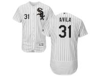 White-Black Alex Avila Men #31 Majestic MLB Chicago White Sox Flexbase Collection Jersey