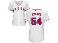 White Deolis Guerra Women #54 Majestic MLB Los Angeles Angels of Anaheim 2016 New Cool Base Jersey