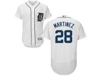 White J. D. Martinez Men #28 Majestic MLB Detroit Tigers Flexbase Collection Jersey