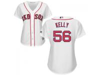 White Joe Kelly Women #56 Majestic MLB Boston Red Sox 2016 New Cool Base Jersey