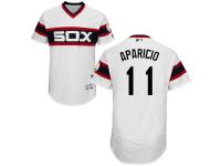 White Luis Aparicio Men #11 Majestic MLB Chicago White Sox Flexbase Collection Jersey