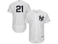 White-Navy Paul O'Neill Men #21 Majestic MLB New York Yankees Flexbase Collection Jersey