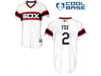 White Nellie Fox Men #2 Majestic MLB Chicago White Sox Cool Base Alternate Jersey