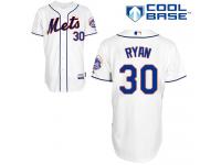 White Nolan Ryan Men #30 Majestic MLB New York Mets Cool Base Alternate Jersey