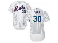 White Nolan Ryan Men #30 Majestic MLB New York Mets Flexbase Collection Jersey