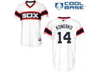 White Paul Konerko Men #14 Majestic MLB Chicago White Sox Cool Base Alternate Jersey