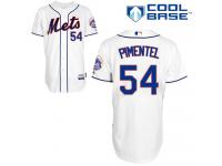 White Stolmy Pimentel Men #54 Majestic MLB New York Mets Cool Base Alternate Jersey