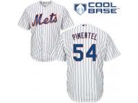 White Stolmy Pimentel Men #54 Majestic MLB New York Mets Cool Base Home Jersey