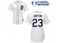 White Willie Horton Men #23 Majestic MLB Detroit Tigers Cool Base Home Jersey