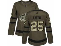 Women Adidas Detroit Red Wings #25 Mike Green Green Salute to Service NHL Jersey