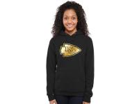 Women Kansas City Chiefs Pro Line Black Gold Collection Pullover Hoodie