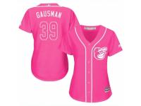 Women Majestic Baltimore Orioles #39 Kevin Gausman Pink Fashion Cool Base MLB Jersey