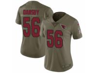 Women Nike Arizona Cardinals #56 Karlos Dansby Limited Olive 2017 Salute to Service NFL Jersey