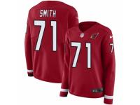 Women Nike Arizona Cardinals #71 Andre Smith Limited Red Therma Long Sleeve NFL Jersey