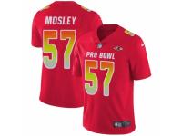 Women Nike Baltimore Ravens #57 C.J. Mosley Limited Red 2018 Pro Bowl NFL Jersey