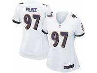 Women Nike Baltimore Ravens #97 Michael Pierce Game White NFL Jersey