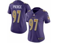 Women Nike Baltimore Ravens #97 Michael Pierce Limited Purple Rush Vapor Untouchable NFL Jersey