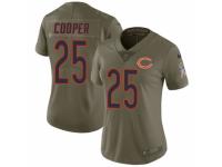 Women Nike Chicago Bears #25 Marcus Cooper Limited Olive 2017 Salute to Service NFL Jersey