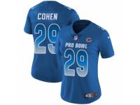 Women Nike Chicago Bears #29 Tarik Cohen Limited Royal Blue NFC 2019 Pro Bowl NFL Jersey