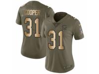 Women Nike Chicago Bears #31 Marcus Cooper Limited Olive/Gold Salute to Service NFL Jersey