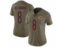 Women Nike Chicago Bears #8 Mike Glennon Limited Olive 2017 Salute to Service NFL Jersey