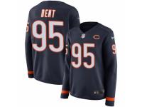 Women Nike Chicago Bears #95 Richard Dent Limited Navy Blue Therma Long Sleeve NFL Jersey