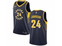 Women Nike Indiana Pacers #24 Alize Johnson  Navy Blue NBA Jersey - Icon Edition