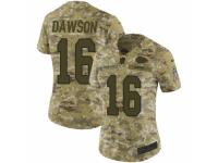 Women Nike Kansas City Chiefs #16 Len Dawson Limited Camo 2018 Salute to Service NFL Jersey