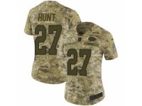 Women Nike Kansas City Chiefs #27 Kareem Hunt Limited Camo 2018 Salute to Service NFL Jersey