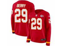 Women Nike Kansas City Chiefs #29 Eric Berry Limited Red Therma Long Sleeve NFL Jersey