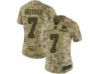 Women Nike Kansas City Chiefs #7 Harrison Butker Limited Camo 2018 Salute to Service NFL Jersey