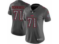 Women Nike Kansas City Chiefs #71 Mitchell Schwartz Gray Static Vapor Untouchable Game NFL Jersey