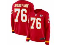 Women Nike Kansas City Chiefs #76 Laurent Duvernay-Tardif Limited Red Therma Long Sleeve NFL Jersey