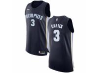 Women Nike Memphis Grizzlies #3 Jevon Carter Navy Blue Road NBA Jersey - Icon Edition