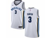 Women Nike Memphis Grizzlies #3 Jevon Carter White NBA Jersey - Association Edition