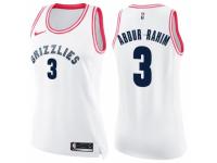 Women Nike Memphis Grizzlies #3 Shareef Abdur-Rahim Swingman White/Pink Fashion NBA Jersey