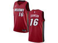 Women Nike Miami Heat #16 James Johnson Red NBA Jersey Statement Edition