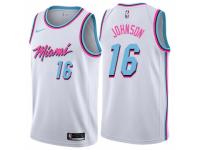 Women Nike Miami Heat #16 James Johnson  White NBA Jersey - City Edition